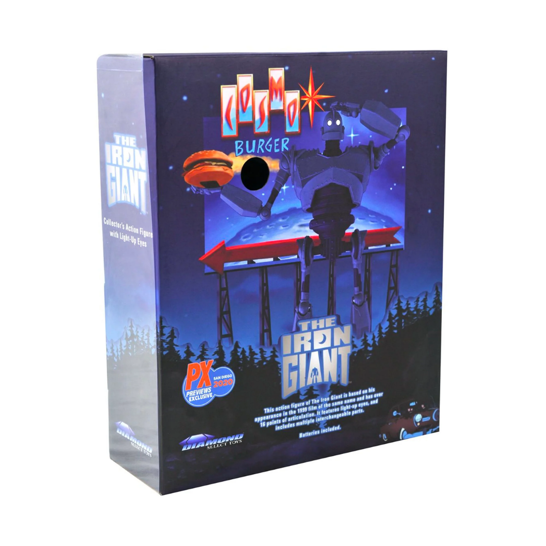 The Iron Giant
Edición Especial "PX Preview 2020 - Comic-Con"
Material: Plástico
Tamaño: 24 cm
Año: 2020
Marca: Diamond Select
Condición: Nuevo
