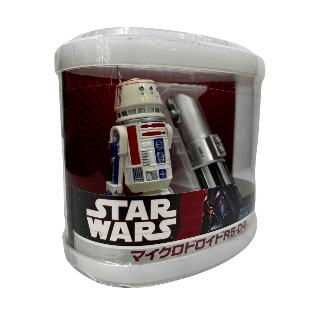 R5-D4
Mini Droide - R/C
Edición Especial "Japan Star Wars Celebrations 2007"
Material: Plástico
Tamaño: 10 cm
Año: 2007
Marca: Star Wars
Condición: Nuevo