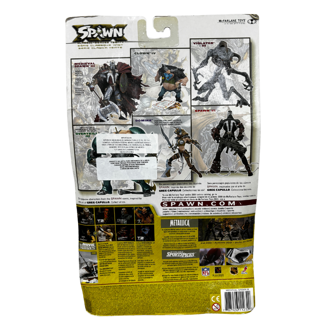Spawn - Classic Series Twenty
Con Accesorios
Material: Plástico
Tamaño: 19 cm
Año: 2001
Marca: McFarlane Toys
Condición: Nuevo