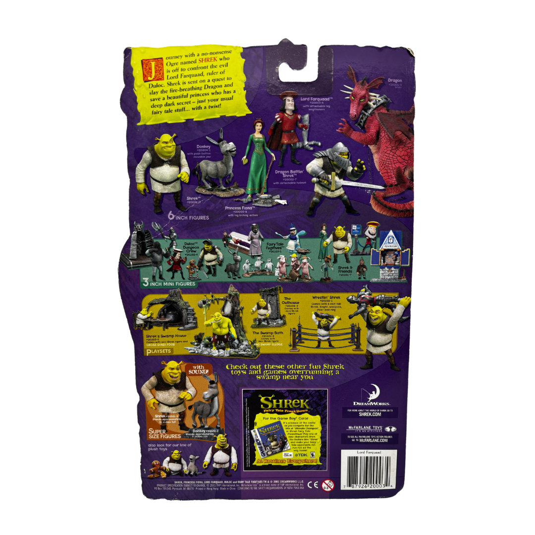 Dragon Battlin' Shrek - Shrek
Material: Plástico
Tamaño: 18 cm
Año: 2001
Marca: McFarlane Toys
Condición: Nuevo