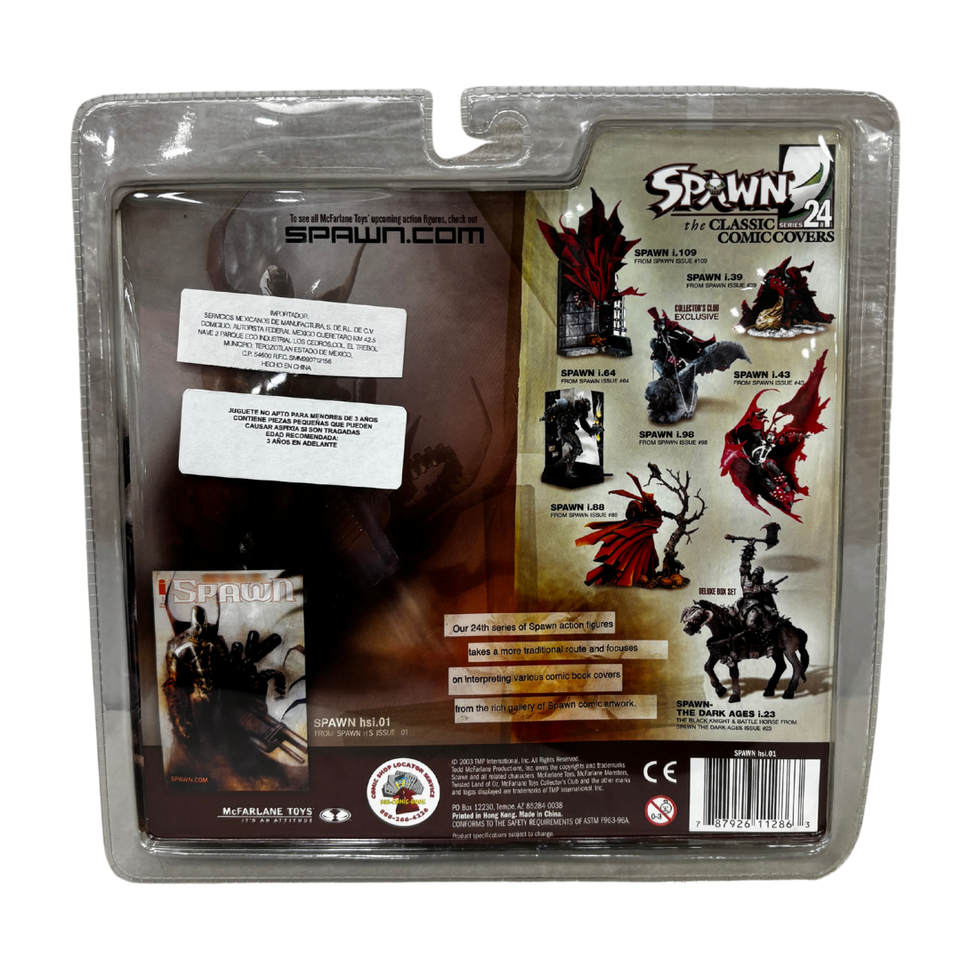 Spawn - The Classic Series 24
Edición Especial "Cómic Covers"
Con Accesorios
Material: Plástico
Tamaño: 19 cm
Año: 2003
Marca: McFarlane Toys
Condición: Nuevo